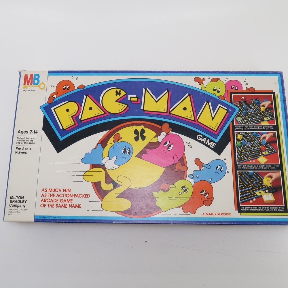 Vintage 1982 Milton Bradley‎ Original First Edition Pac-Man Game Board Game
